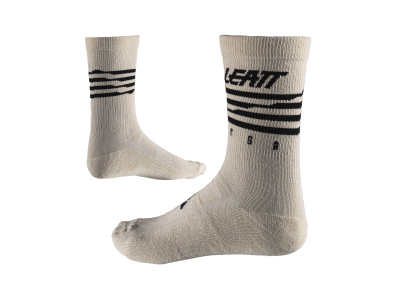 LEATT ponožky MTB, L/XL - EU43-48/UK8.5-12.5/US9-13, cream white (SAMPLE)