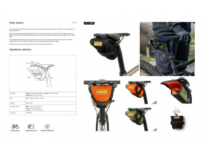 Restrap Tool Pouch podsedlová kapsička, 0.6 l, čierna - Restrap Tool Pouch podsedlová kapsička, 0.6 l, čierna