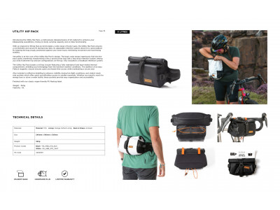 Restrap Utility Hip Pack ľadvinka/taška na riadidlá, 6 l, čierna - Restrap Utility Hip Pack ľadvinka/taška na riadidlá, 6 l, čierna