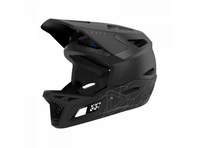 LEATT integrálna prilba MTB Gravity 6.0 Carbon , Stealth Black/Grey - S / 55-56cm