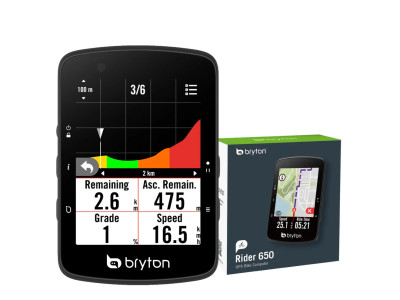 Bryton GPS cyklopočítač RIDER 650 E