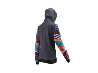 Leatt mikina Premium Stripes na zips, dámska