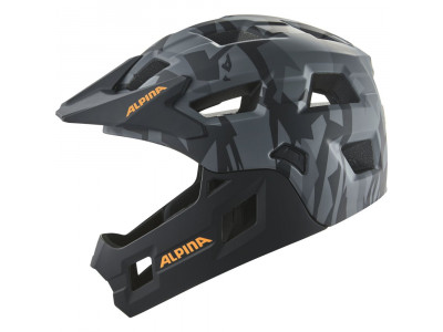 ALPINA Cyklistická prilba RUPI black-camo orange matt