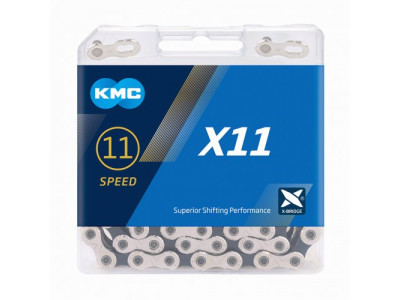 KMC Reťaz X 11 strieborno-šedá, 118 článkov