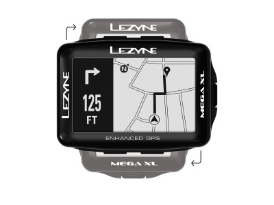 LEZYNE Cyklonavigácia MEGA XL GPS HR/ProSC LOADED