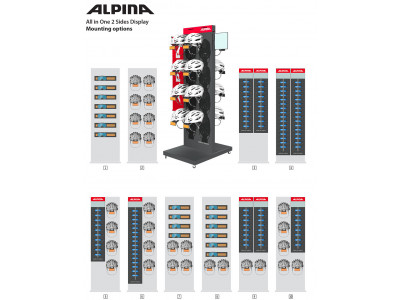 ALPINA stojan Display Multifunction dvojstranný