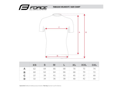 FORCE tričko funkčné  BREEZE krátky rukáv, šedé - 3XL